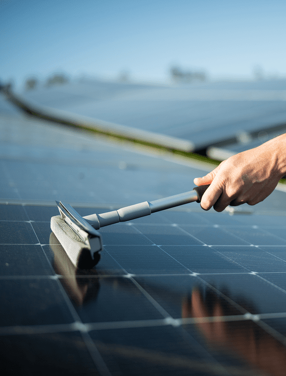 Maintaining solar panels with care
