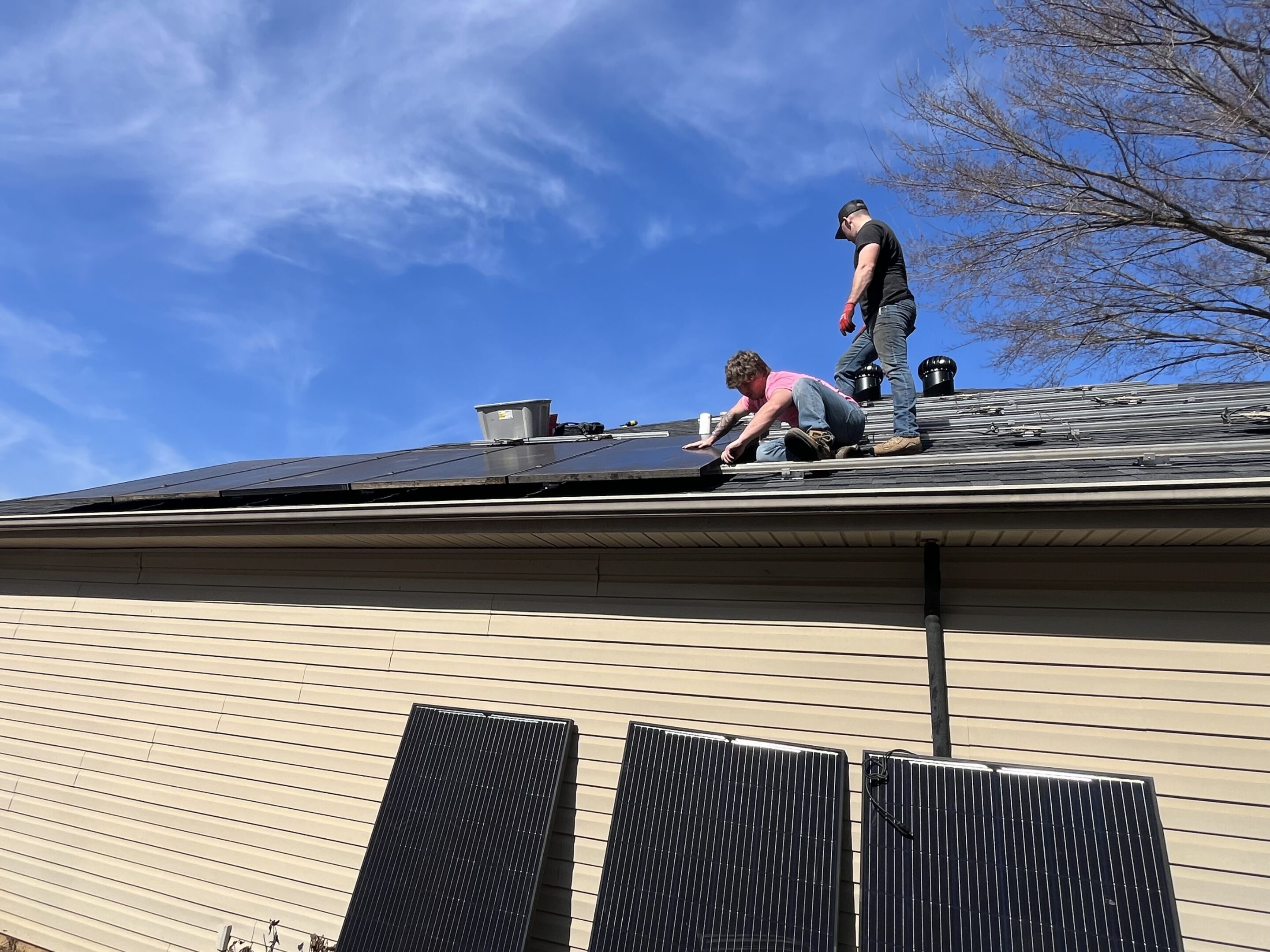 Solar reinstall after roof replaced
